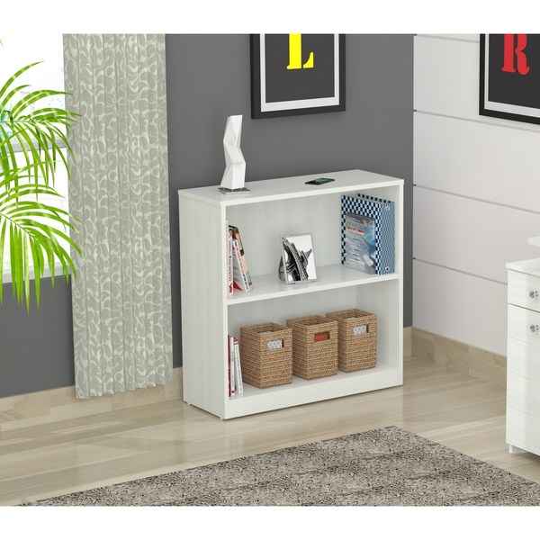 Inval Bookcase 31.5 in. W x 11.75 in. D x 31.5 in. H in White BE-4104